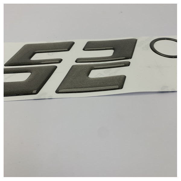 Fjord 52 Open Brushed Antracite Hull Sticker with Logo 771 x 85 mm - TBZ1140
