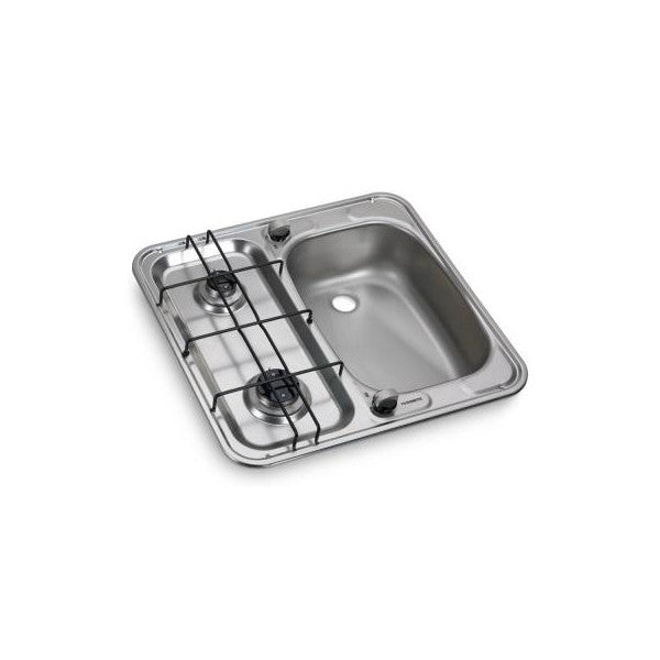 Dometic HS 2460R Stainless Steel Dual Hob and Sink - 9103301752