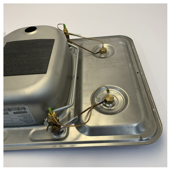 Dometic HS 2460R Stainless Steel Dual Hob and Sink - 9103301752