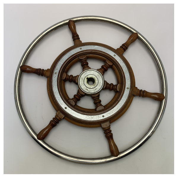 USED Mahogany steering wheel with rim 50 cm - 62321