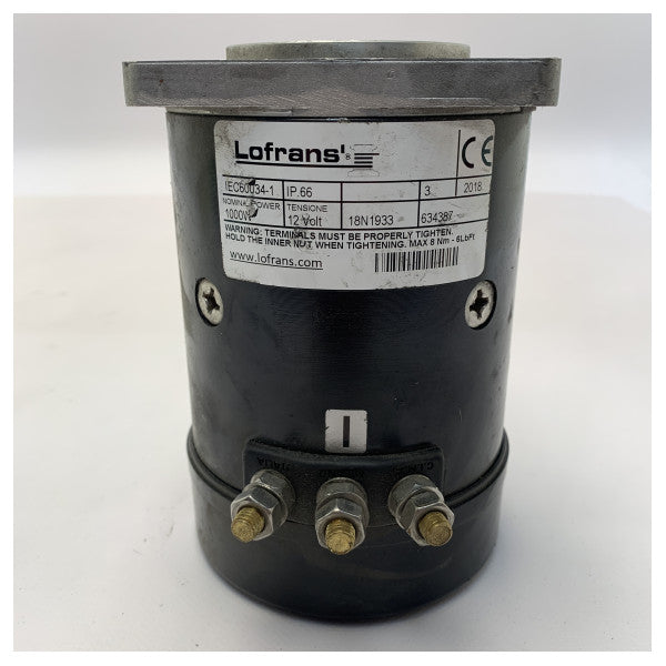 Used Lofrans X2 1000W 12V Windlass Electro Motor - 634387