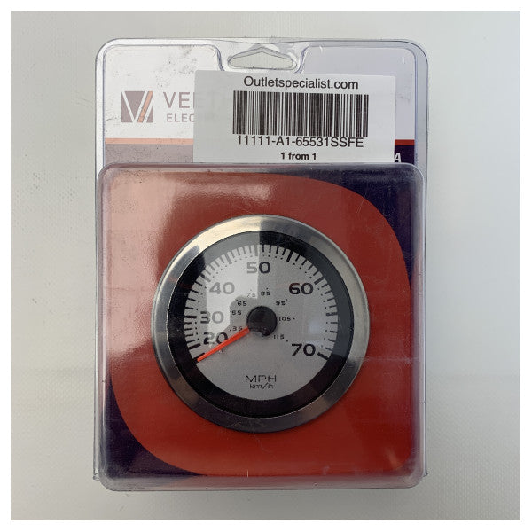 Veethree LOG 3 inch speed indicator 70 MPH - 65531SSFE
