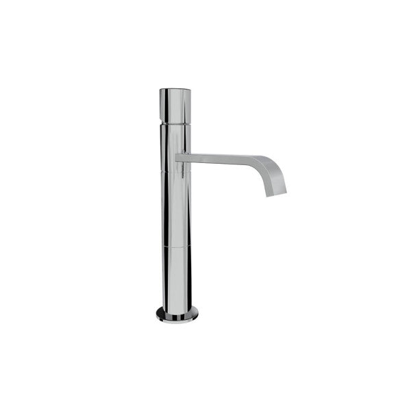 Elka Grayton polished stainless steel high basin sinle lever mixer tab - 43300/A-01