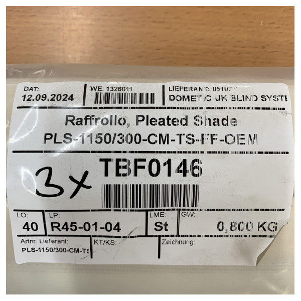 Dometic PLS-1150/300-CAN-B-FR Tenda a rullo beige per marine 1150 x 300 mm 