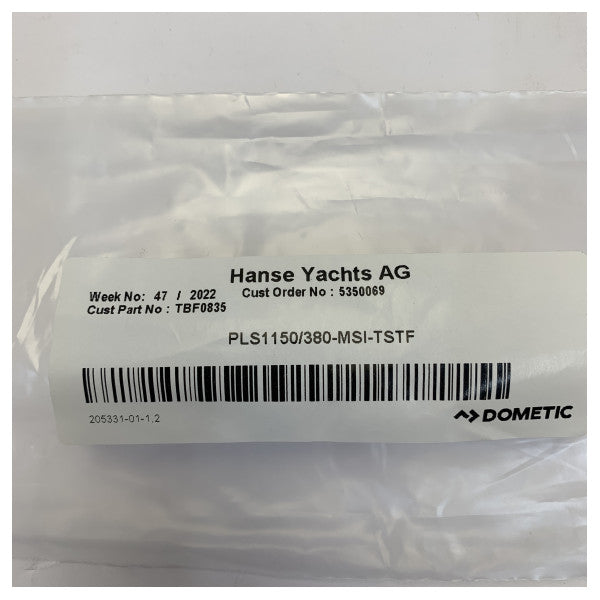 Dometic Cortina plisada PLS 1150/380-MSI-TSTF Cortina enrollable 1150 x 380 mm 