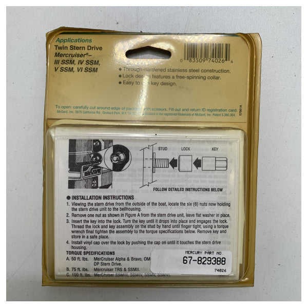 Mercury dubbel akterdrev mercruiser - 67-829388