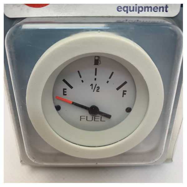 Teleflex white fuel indicator gauge 12v - 67150E