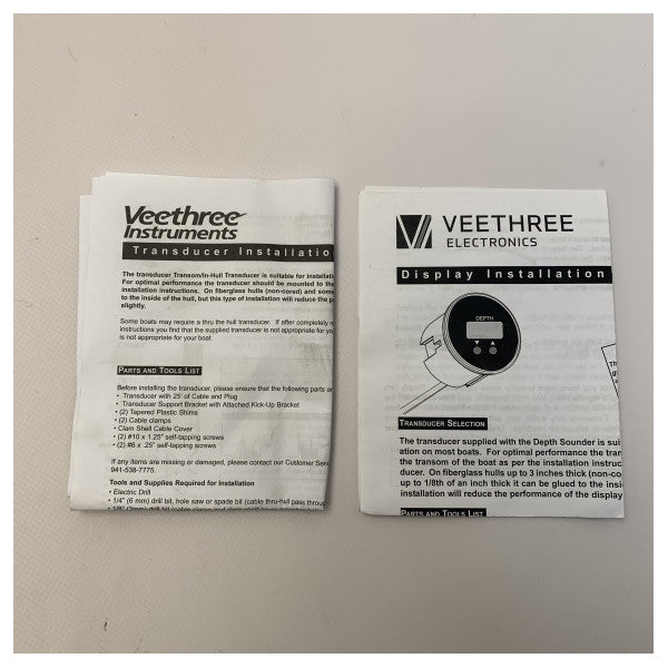 Indicador de nível de profundidade Veethree Premier preto - 67874E