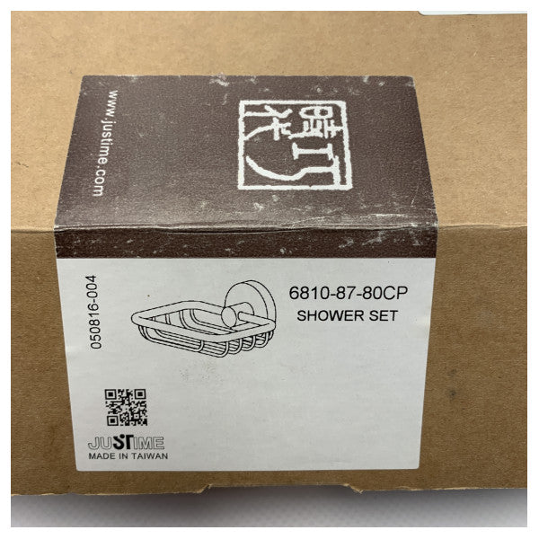 Chromowany koszyk na mydło pod prysznic Justime - 6810-87-80CP