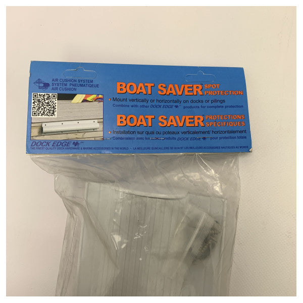 Dock Edge Boat Saver de 24 pulgadas Fender de muelle blanco - 1005 -f