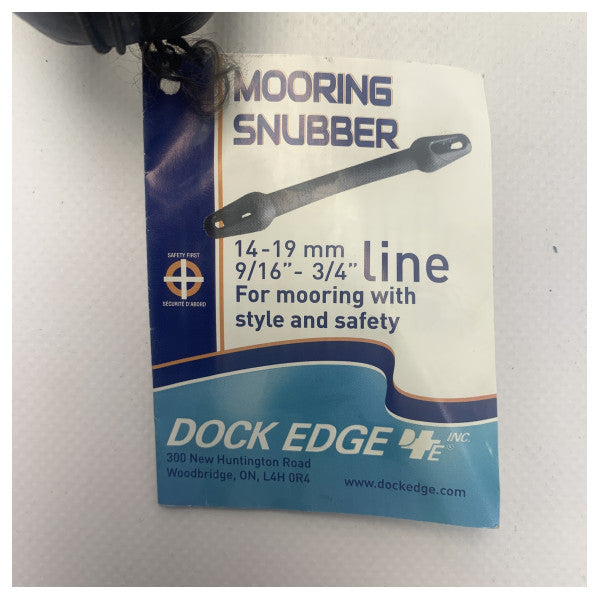 Dock Edge Rubber Mooring Snubber Black 14 - 18 mm