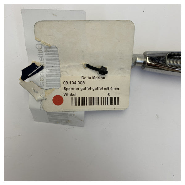 Talamex rustfritt stål gaffel-gaffel M8 4mm spenningsregulator - 09.104.08 