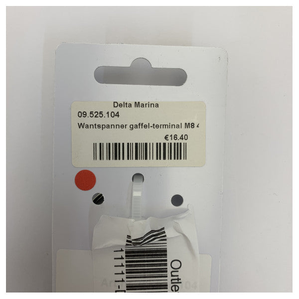 Talamex Spænder 4 mm M8 Rustfrit Stål - 09.525.104 