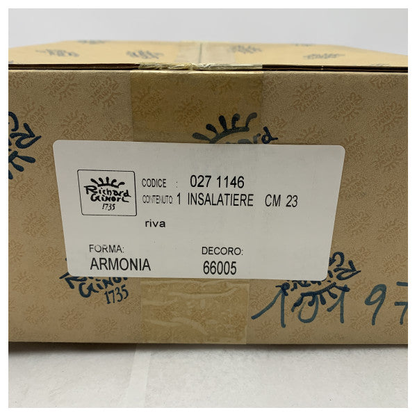 Riva Porcelain Salad Bowl 23cm - Elegant och hållbar marin servis för båtar och yachter