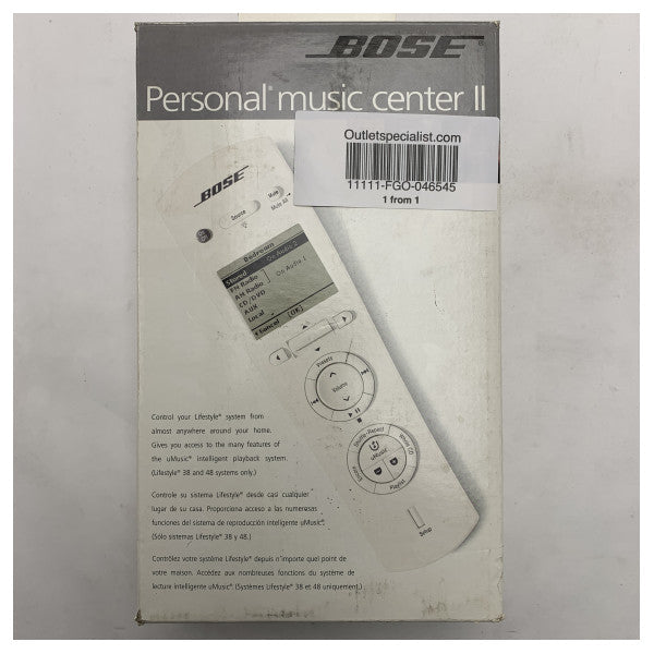 Controlo remoto sem fios Bose RC 48 para Personal Music Center II