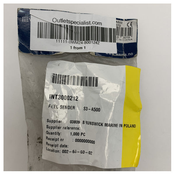 Датчик за гориво от неръждаема стомана Wema Marine S3-A500 500 mm