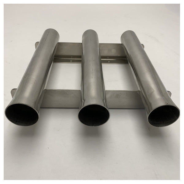 Натинокс морски държач за рибарски въдици от неръждаема стомана 3 тръби - 2166 