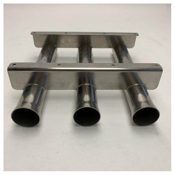 Натинокс морски държач за рибарски въдици от неръждаема стомана 3 тръби - 2166 