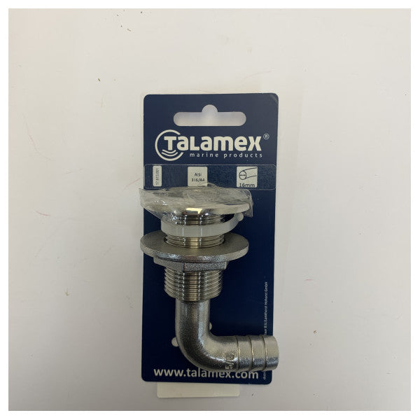 Talamex 17613001 وصلة هيكل بزواية قائمة من الفولاذ المقاوم للصدأ 316 لمعدات اليخوت 