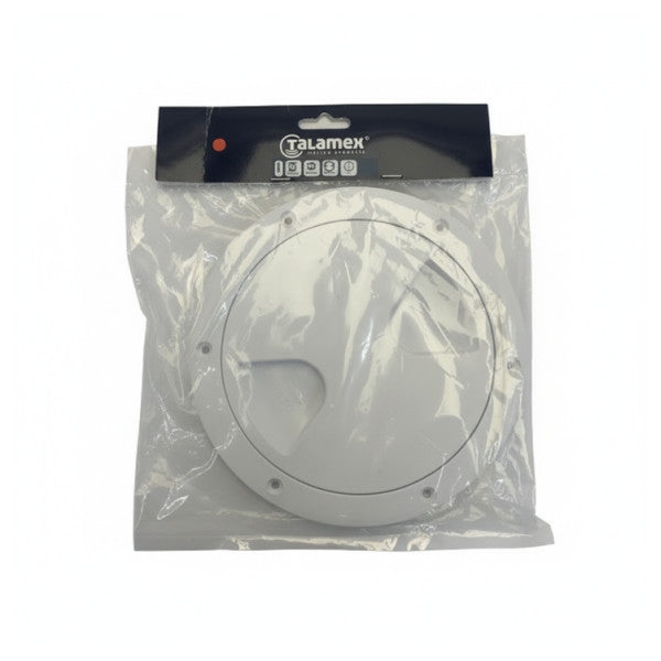 Talamex Tapa de inspección redonda para cubierta de barco y yate blanca 17801005 