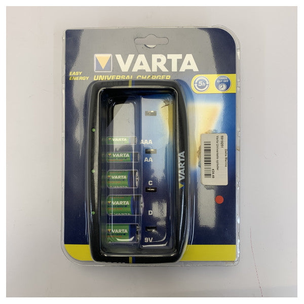 VARTA Carregador de Pilhas Universal para AA, AAA, C, D e 9V 5919251 