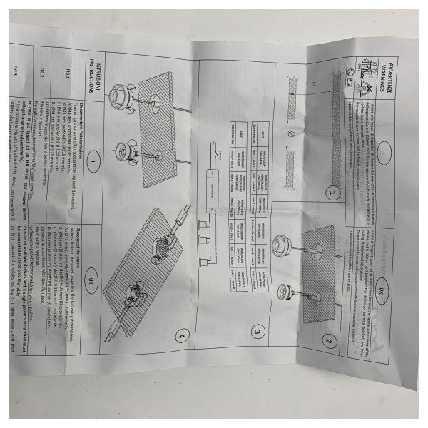 BCM 7051/P002/3 LEDダウンライトスポット黒 12/24V 