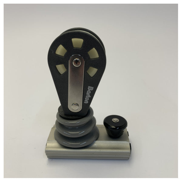 Barton Genua Sheet Block til 22 mm Skinne med Pin-Stop - 149515 