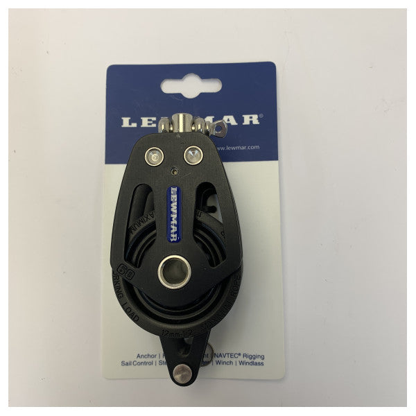 Lewmar HTX 60 mm Rigging Block Double med Becket - 29196005-HTX - Yacht Hardware 