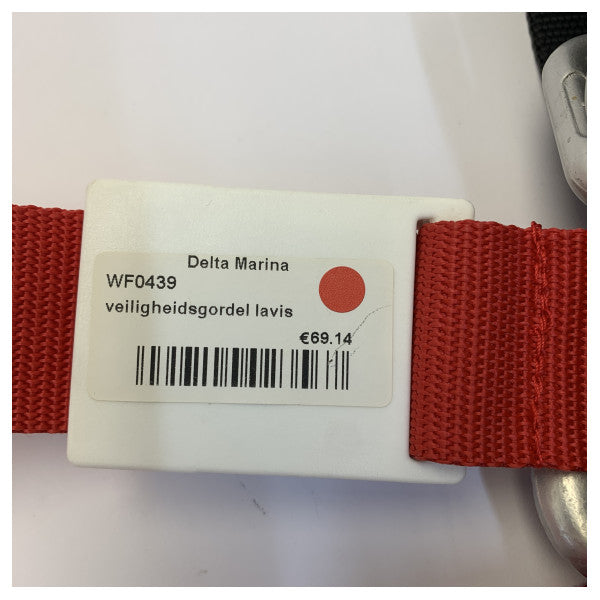 LAVIS WF0439 Arnês de Segurança Marítima Ajustável de Proteção contra Quedas Vermelho 