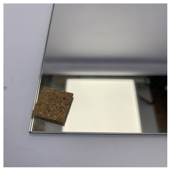 Hanse Yachts Espelho Crystal 525x320x3mm Prateado com Proteção contra Estilhaços - TIZ0265 