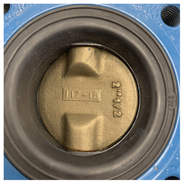 Ghibson BLK 1 DN65 GUS1400 16 bar valvla tal-butterfly blu 