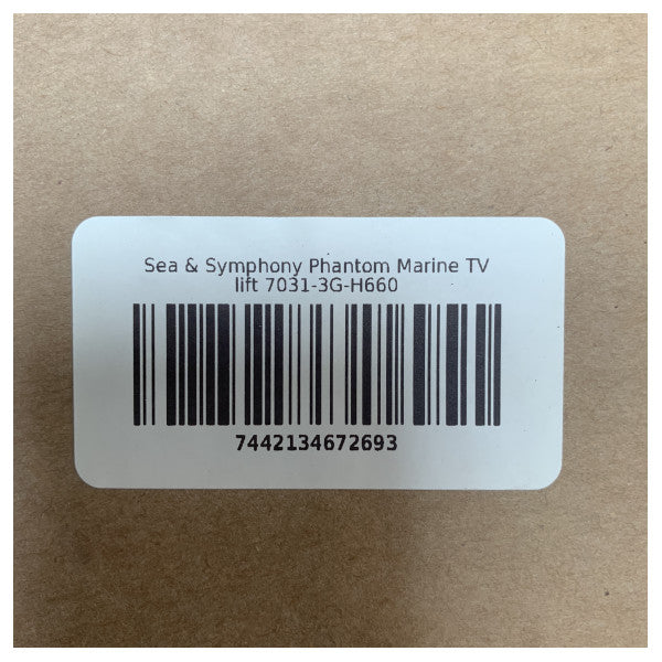 Sea and Symphony Phantom Marine TV lift - 7031-3G-H660