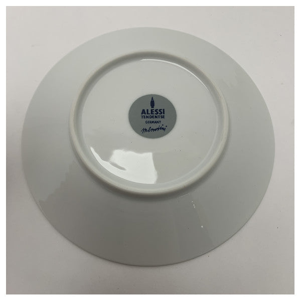 アレッサンドロ・メンディーニ作 アレッシィ・ホワイト・ポーセリン・コースター - マリン・テーブルのためのエレガントなノーティカル・コーヒーカップトレイ