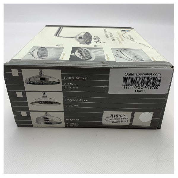 Bossini klassiku chrome shower head D230 mm H18700 