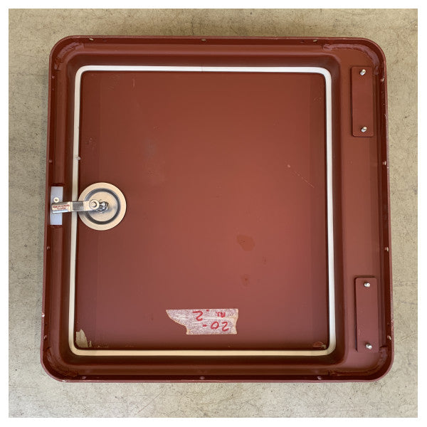 CRN Marine Grade Aluminum Flat Door 710x730x250mm with Stainless Steel Lock � Durable Weatherproof Hatch for Boats and Masts