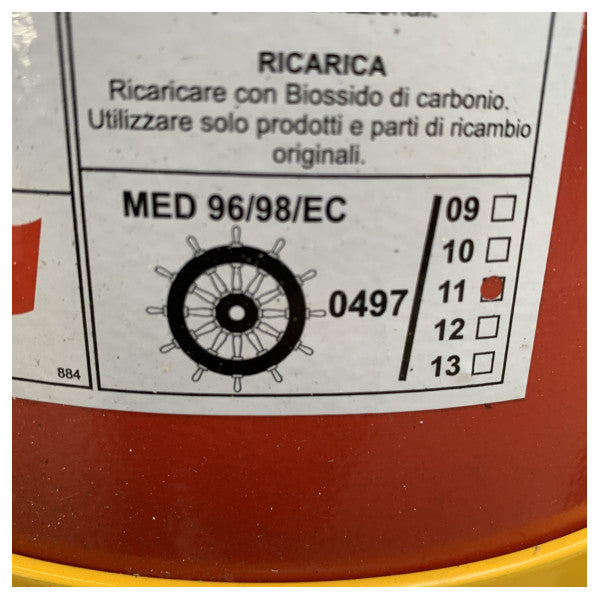 ABS CO2 Rullande Brandsläckare 20 kg B - SG00272 