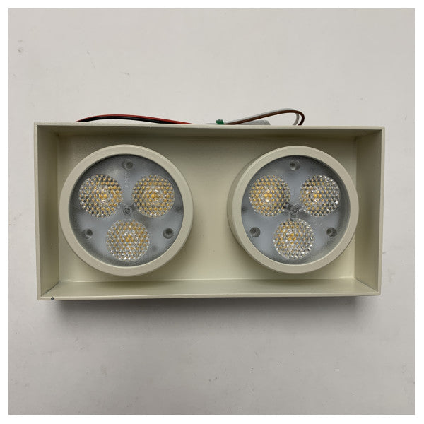 Kablac 高品質船舶 LED ライト 18-32 v 暖かい白デュオ ラウンド マキシ ランプ船舶照明用