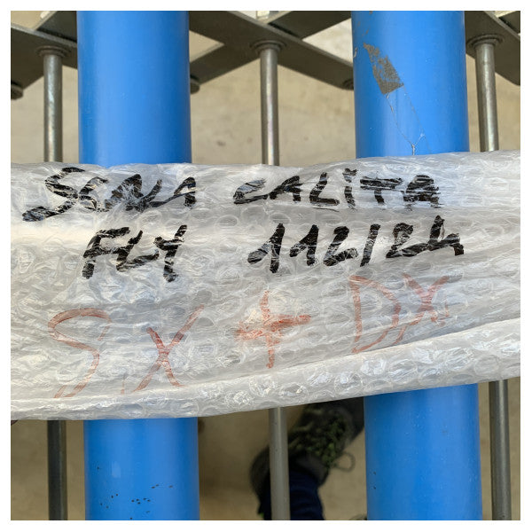 Ράγα flybridge από ανοξείδωτο χάλυβα CRN - PL112 - 88911/DX 