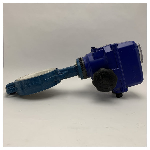 バーナード 高品質電気式バタフライバルブ DN125 海洋および産業用流量制御用