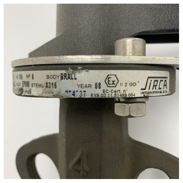 海洋および産業防蝕の液体制御のための良質の青銅色の蝶弁 DN100 PN6