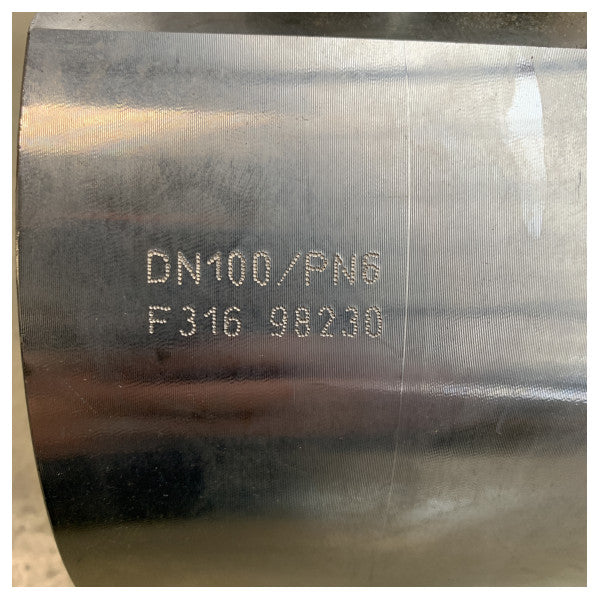Robinet à tournant sphérique DN100 de haute qualité en acier inoxydable F316 pour les applications marines et offshore PN6