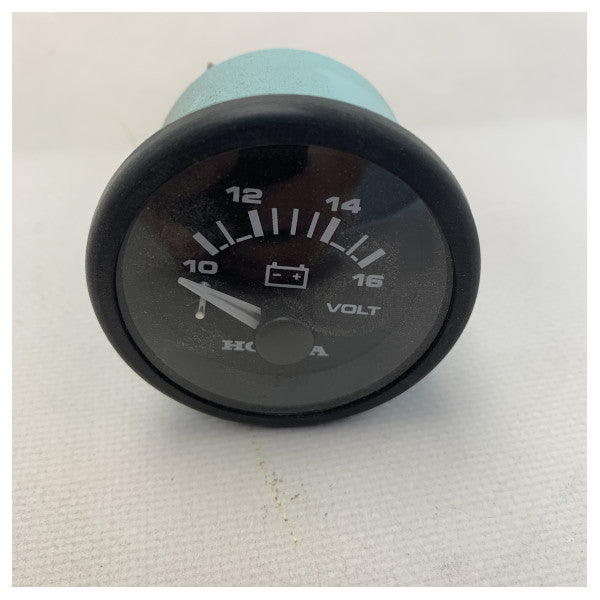 Honda Marine Analog Voltmeter 10-16V for Battery Monitoring- Durable Boat Voltage Meter - 72381F