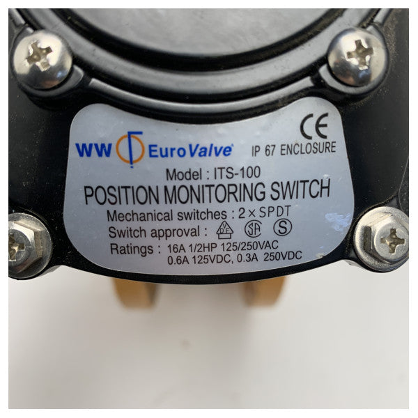 高品質鋳鉄製マリンバタフライバルブ DN150 ポジショニングスイッチおよびプロギアアクチュエーター付き