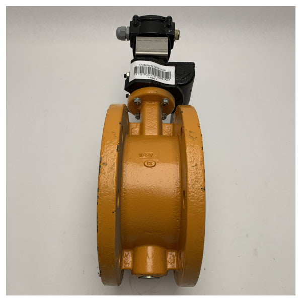 高品質鋳鉄製マリンバタフライバルブ DN150 ポジショニングスイッチおよびプロギアアクチュエーター付き