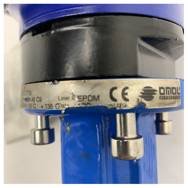 バーナード 高品質 DN125 船舶用ウェーハバタフライバルブ EPDMライナー付き バーナードコントロールズ 230V アクチュエーター付き