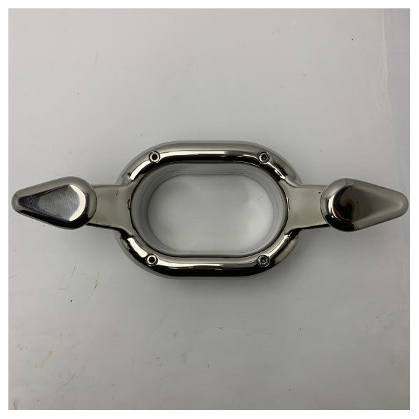 Морська рукоятка SCM з нержавіючої сталі з овальною квіткою - міцна атмосферостійка рукоятка для човнів та кораблів