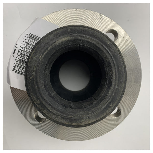 Flexibler Gummikompensator DN65 PN10/16 mit Edelstahlflanschen zur Schwingungsdämpfung und Wärmedehnung in Rohrleitungssystemen