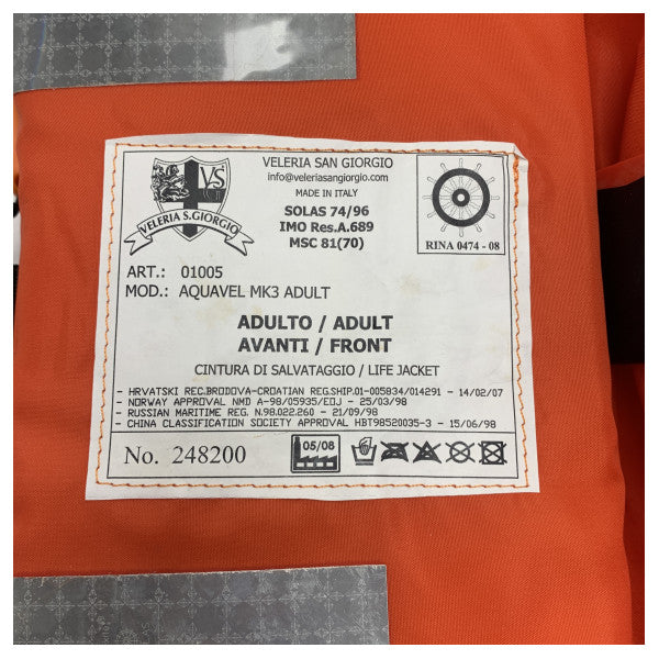 高視認性大人用ライフジャケット - SOLAS認定レスキューベスト