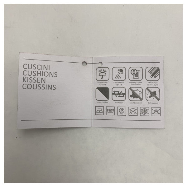 マリアフローラ プレミアムマリンアウトドアクッション 50x50 cm - 耐水性、耐紫外線性、通気性アウトドアピローケース