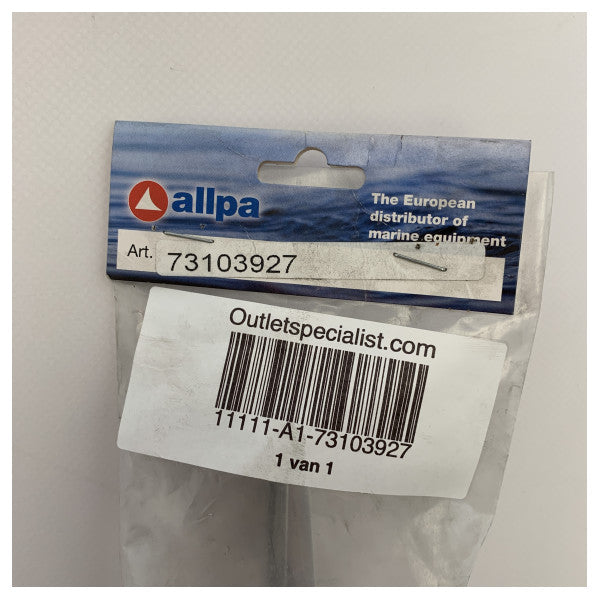 AllPA Fixed Aluminium Cleat 200 x 45 mm - 73103927